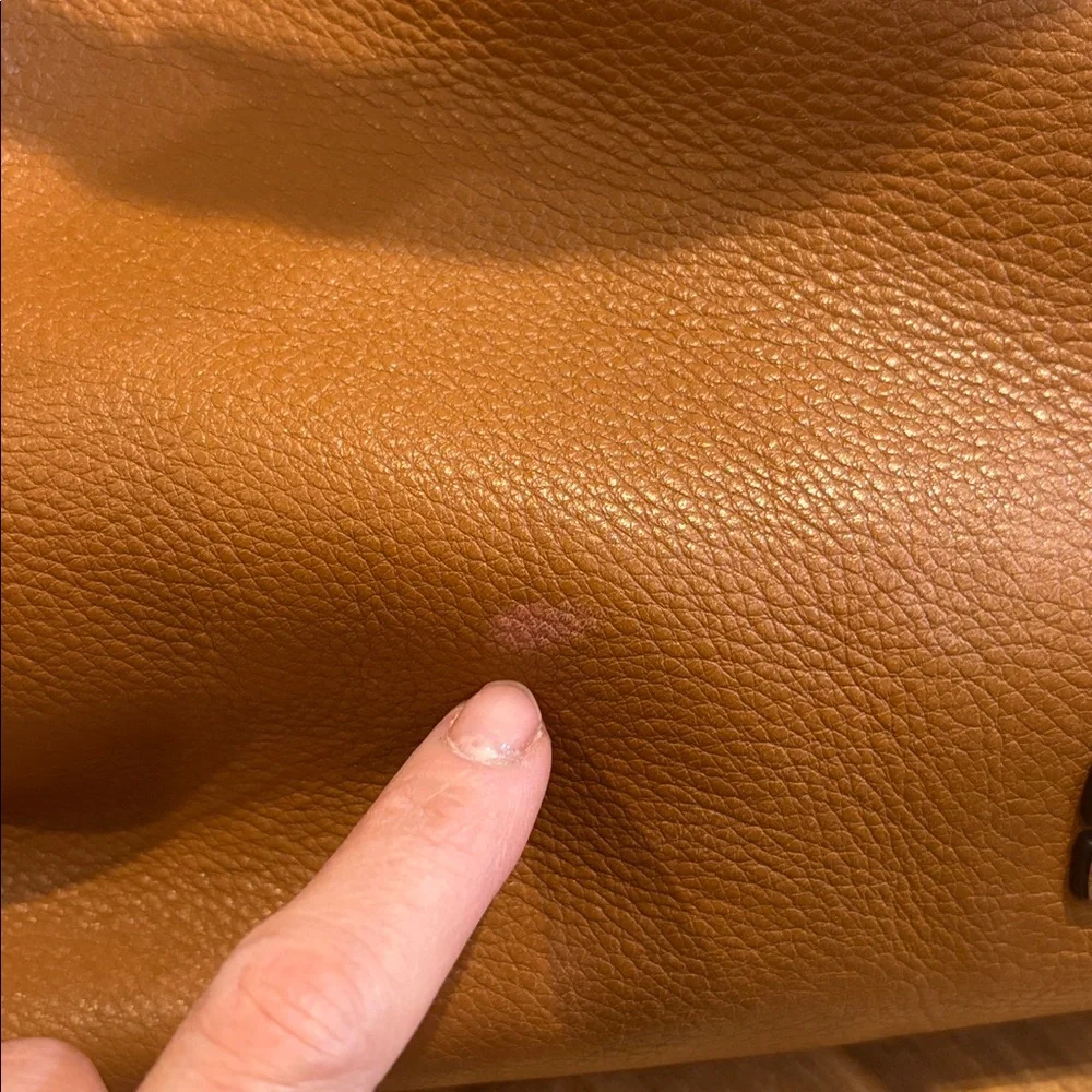 Tory Burch Cognac Leather Hobo with Braided Handle and Tassel